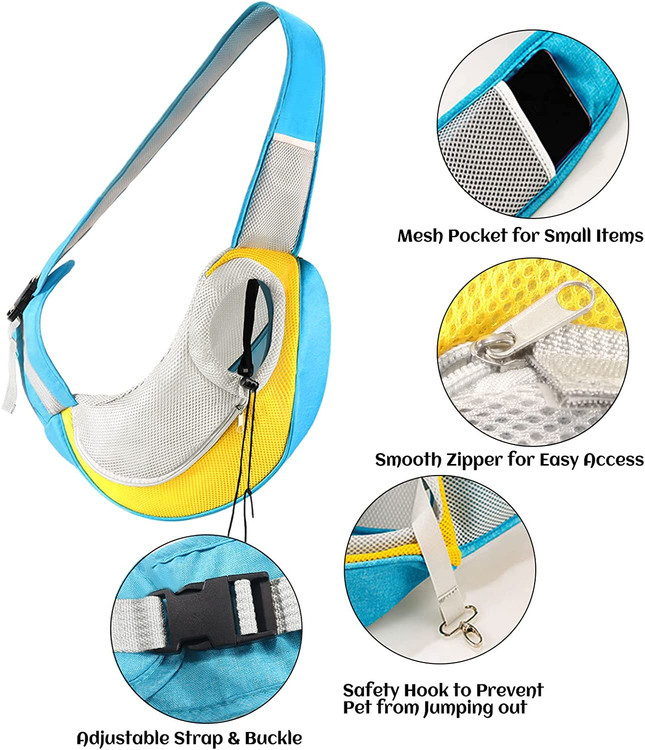 طراحی قلاب برای اتصال به قلاده حیوان خانگی، می تواند ایمنی حیوان خانگی را حفظ کند، زیپ صاف و بند قابل تنظیم پهن برای شما و حیوان خانگی شما راحت است،