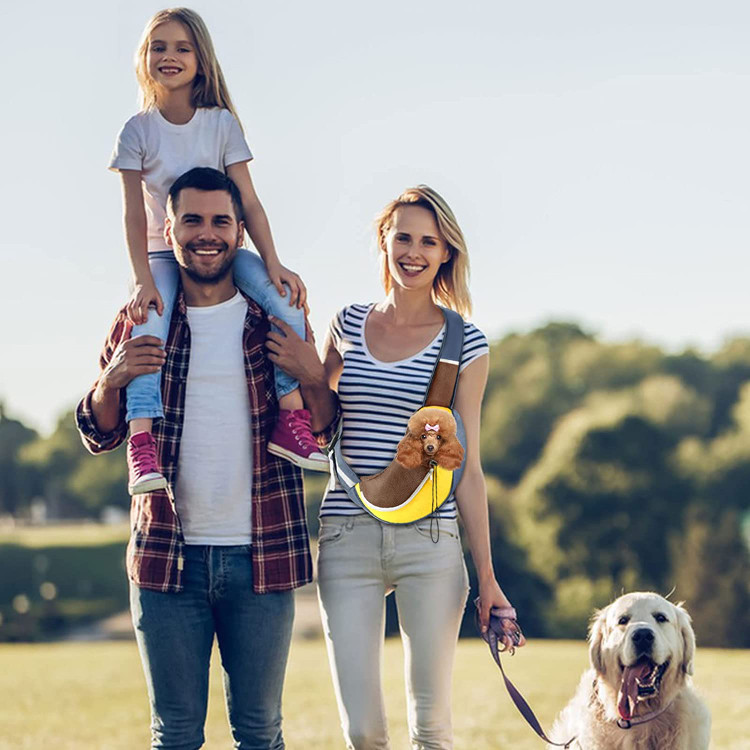 طراحی بدون دست: حامل زنجیر سگ با طراحی دست آزاد و رویه باز ارائه می شود