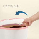 درب ظرف محفظه مواد غذایی دارای 2 سگک است. درزها از مهر و موم های سیلیکونی استفاده می کنند، درمان آب بندی دوگانه. طراحی مهر و موم خوب برای تازه نگه داشتن غذا برای مدت طولانی.