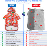 کت حیوان خانگی مد LovinPet گرمای خوبی دارد و با روکش دو طرفه پشمی، به اندازه کافی نرم و متناسب با پوست سگ است.