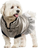 کت زمستانی سگ Lelepet، لباس سگ گرم برای هوای سرد، کت ضد آب ضد باد سگ دخترانه، کت سگ با آستر مخملی ضخیم و سوراخ افسار، لباس جلیقه حیوانات خانگی برای سگ های کوچک متوسط توله سگ برای زمستان