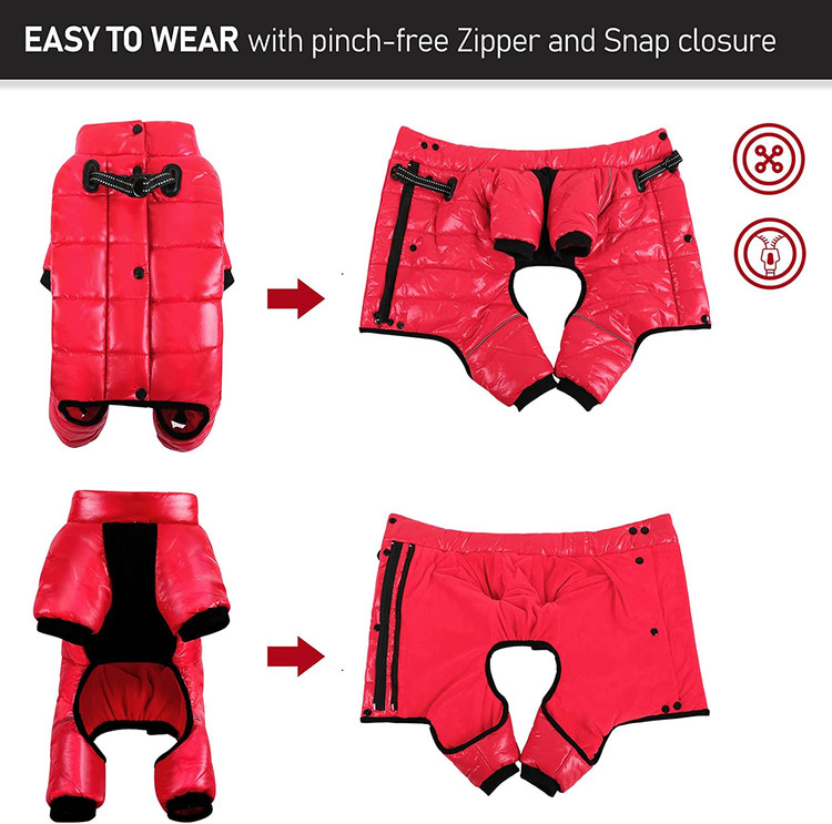 کت زمستانی سگ AOFITEE برای سگ های کوچک در داخل با آستر نرم و گرم پشمی برای گرمای فوق العاده پر شده است.