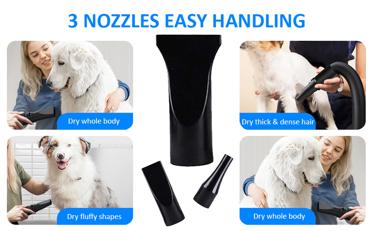 این خشک کن نظافت حیوانات خانگی صدای زیادی نخواهد داشت و حیوان شما را نمی ترساند.