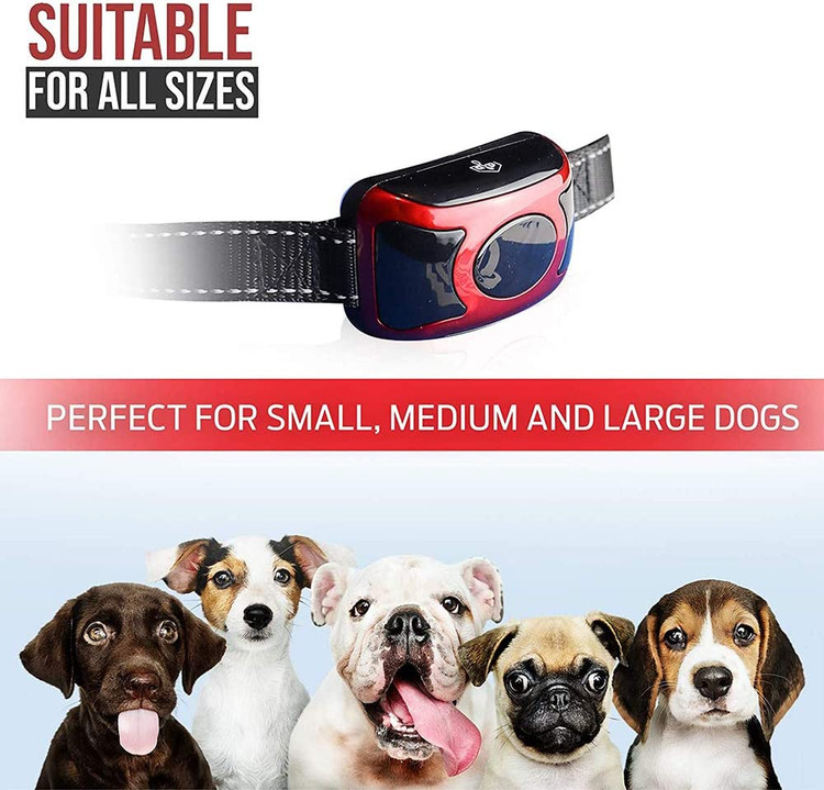 بند بازتابنده نایلونی قابل تنظیم برای سگهای کوچک، متوسط و بزرگ از 8 تا 120 پوند و اندازه گردن 6.5 تا 24 اینچی مناسب است. سگ خود را با کمک قلاده توقف پارس ما به درستی آموزش دهید، به سادگی از سکوت لذت ببرید!