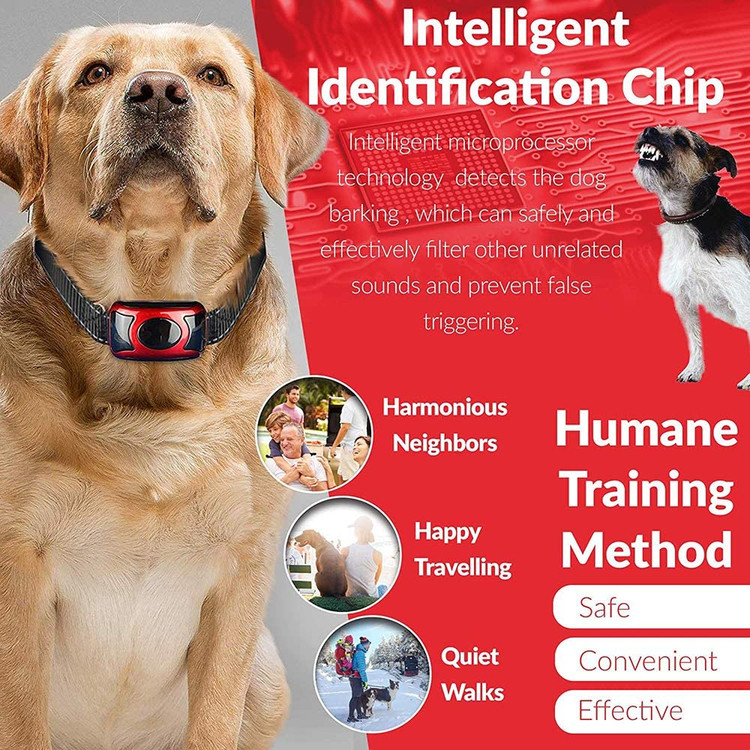 با قلاده بازدارنده پوست جدید خود می توانید سگ خود را آموزش دهید که پارس نکند، بدون اینکه کاری انجام دهید. اجازه دهید پردازنده هوشمند موجود در یقه دستورات را مدیریت کند.