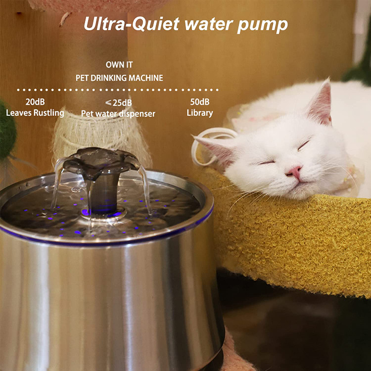 در مقایسه با آب پخشکنندههای پلاستیکی، میتواند به طور موثری از رشد کثیفی جلوگیری کند و محیط آب آشامیدنی تمیزی را برای گربهها، سگها و سایر حیوانات خانگی در داخل خانه تضمین کند.