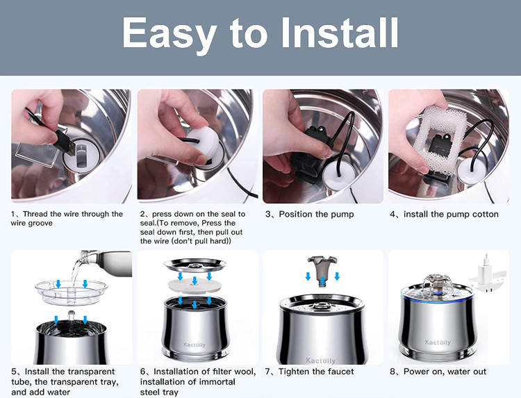 با استفاده از فناوری فوق العاده بی صدا (رابط USB با آداپتور)، تلگراف آب سگ صدای کار را زیر 25 دسی بل نگه می دارد