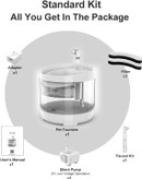 در شرایط کارکرد معمولی کمتر از 38 دسی بل، کنترل صدای پمپ در حدود 30 دسی بل. پمپ فوق العاده بی صدا و کم مصرف، 50 درصد صدای کمتر نسبت به مدل های قدیمی