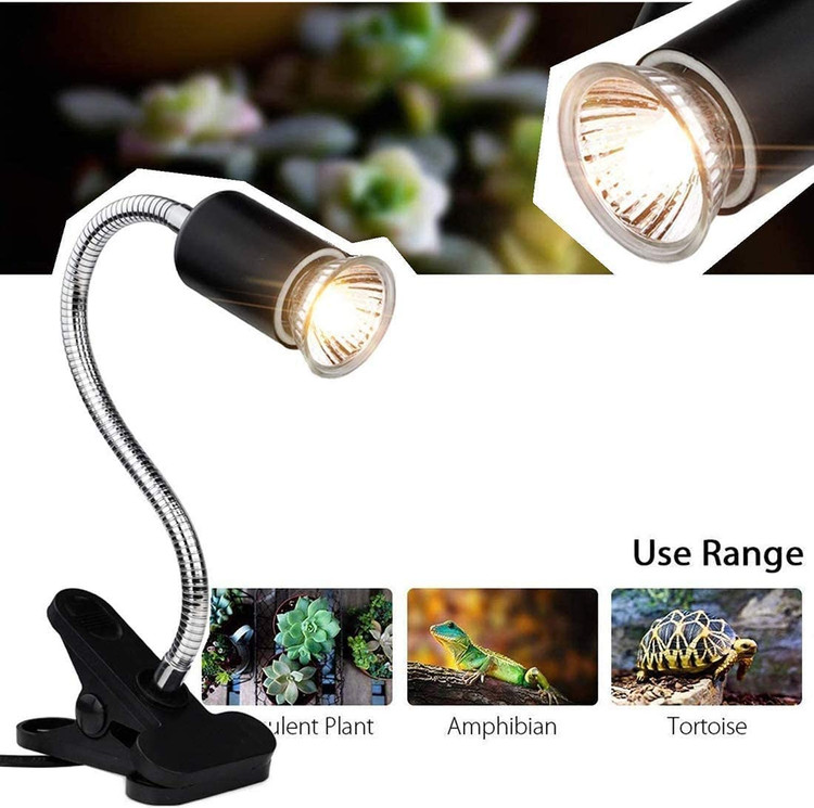 لامپ هالوژن با طیف کامل 3.0 قرار گرفتن در معرض نور خورشید را شبیه سازی می کند تا گرمای مورد نیاز برای رشد را برای حیوان خانگی شما فراهم کند.