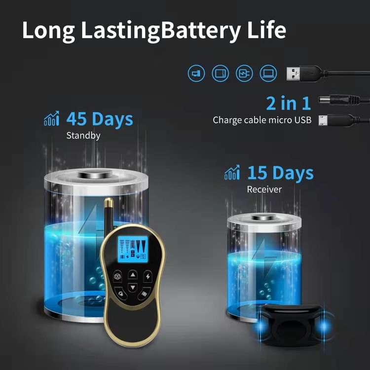 از این قلادههای شوک برای سگها با کنترل از راه دور استفاده کنید تا به سگ خود بیاموزید که از دستورات پیروی کند و پارس کردن، دویدن، نشستن، گاز گرفتن، دعوا کردن، پرخاشگری و مشکلات رفتاری بد را اصلاح کند.