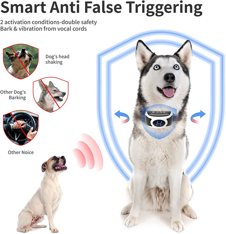 ضد پارس خودکار قلاده پارس سگ بزرگ در حالت خودکار کار می کند