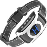 قلاده پوست انسان با 4 حالت این قلاده پارس سگ دارای حالت های بوق، لرزش، بیپ + لرزش و شوک است. 4 سطح حساسیت قابل تنظیم؛ نمایشگر رنگی هوشمند به وضوح سطح حساسیت را نشان میدهد