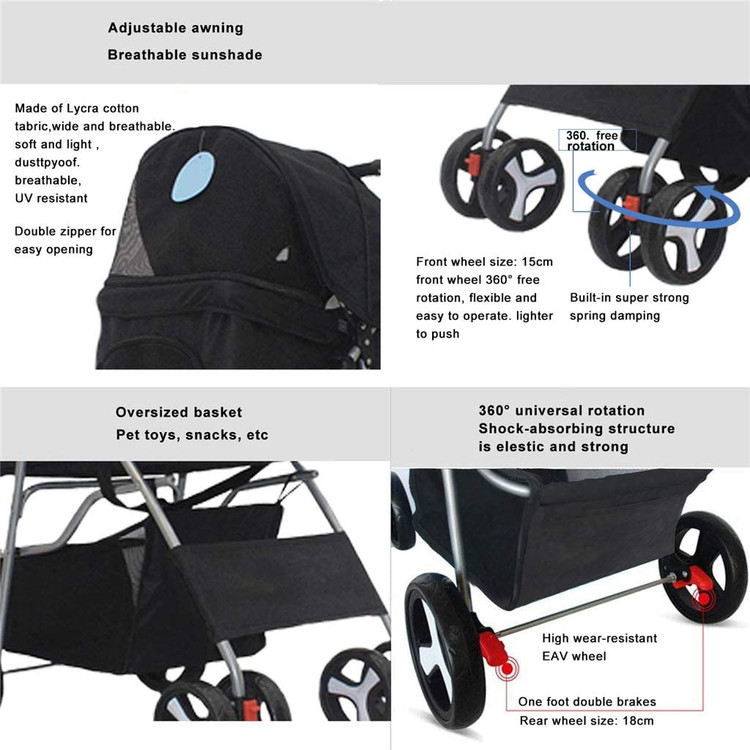 چرخهای جلو را میتوان 360 درجه بدون بنبست بچرخانید، و میتوانید راه رفتن مستقیم را برای دستیابی به یک سبک زندگی متحرک با امکانات کامل روشن کنید.