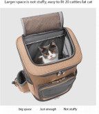 زیپ گرد بزرگ و زیپ درب جلو برای ورود حیوانات خانگی آسان است.