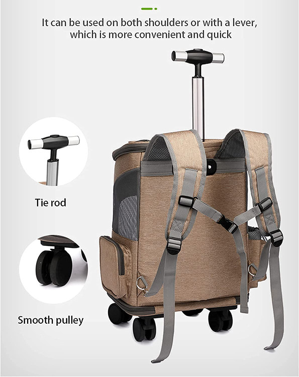 پنجره های مشبک چهار طرفه (1 * جلو + دو طرف + 1 * بالا) می توانند تهویه و دید خوبی را فراهم کنند و اطمینان حاصل کنند که حیوان خانگی گرمای تند نمی کند.