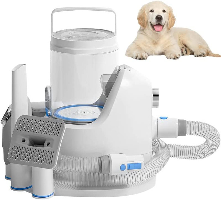 کیت نظافت حیوانات خانگی، مکش وکیوم 99% موهای حیوانات خانگی، جاروبرقی حرفه ای نظافت حیوانات خانگی با 5 ابزار ریزش نظافت حرفه ای برای سگ گربه ها و سایر حیوانات