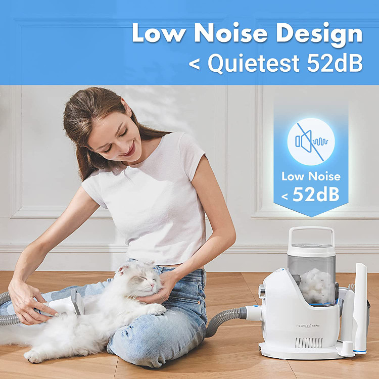 طراحی کم صدا این جاروبرقی حیوان خانگی دارای 3 سرعت مکش با طراحی کم صدا است تا به حیوان خانگی کمک کند احساس راحتی کند و دیگر از کوتاه کردن مو نترسد.