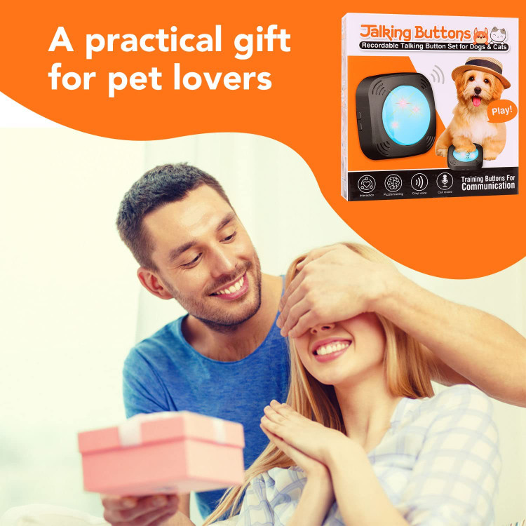 اگر صاحب یک حیوان خانگی را میشناسید، او را با دکمههای صحبت کردن سگ ما غافلگیر کنید تا بتوانند به کار خود ادامه دهند و خاطرات فوقالعادهای را با حیوان خانگی خود بسازند.