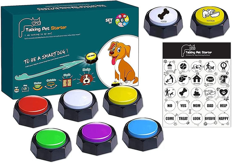 بلندگوی فلزی داخلی و دکمه داخلی فنر نرمتر، صدای پخش بلندتر و واضحتر است، فشار دادن آسانتر برای بچهها یا حیوانات خانگی کوچک.