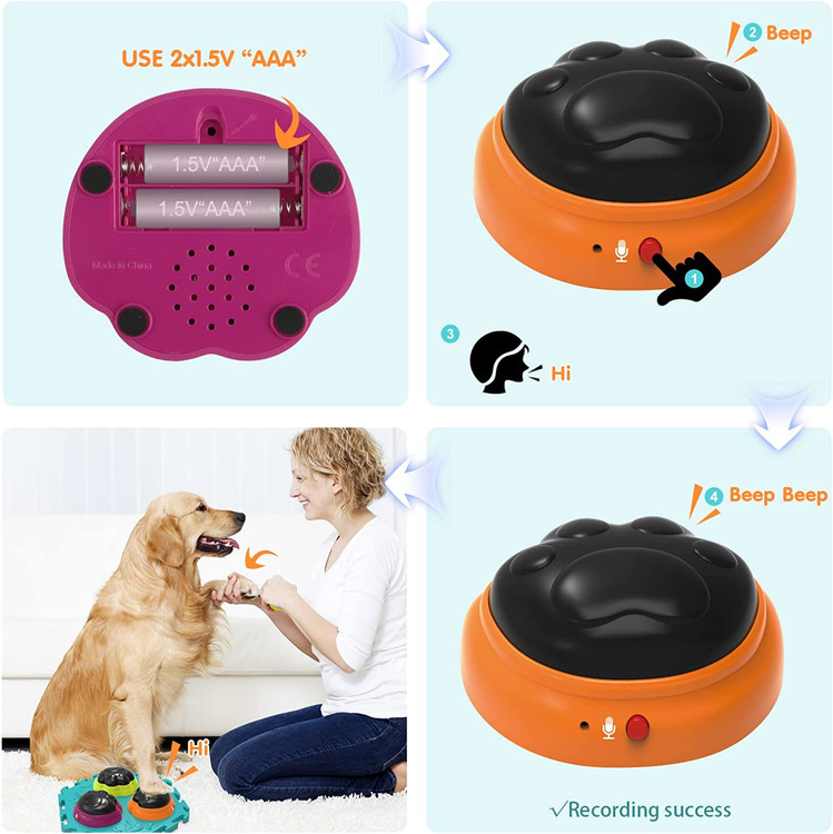 آسان برای استفاده بر روی دکمه قرمز کلیک کنید، پس از شنیدن صدای "بیپ" شروع به ضبط پیام صوتی کنید