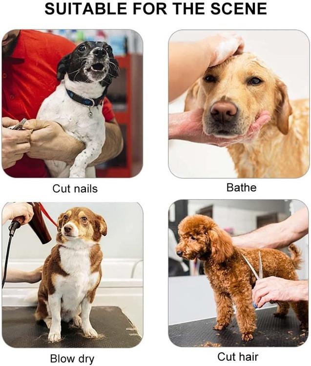 بانوج نظافت با کمربند ایمنی / ناخن گیر * 1 (طراحی مسدود کننده ایمنی)، سوهان ناخن * 1، شانه حیوان خانگی * 1 (دندان های فولادی ضد زنگ سر گرد) / قیچی نظافت * 2 / مسواک تمیز کننده * 2 عدد / جعبه ذخیره ابزار * 1.