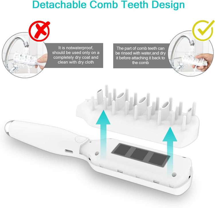 از آن برای از بین بردن موها و از بین بردن گره ها، شوره و کثیفی های به دام افتاده بدون آسیب رساندن به حیوان خانگی خود استفاده کنید