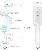 دارای لبه های صاف و دندانه های گرد است که به راحتی در دست گرفته می شود و دندان های شانه ای ملایم برای مسواک زدن