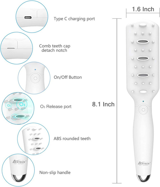 دارای لبه های صاف و دندانه های گرد است که به راحتی در دست گرفته می شود و دندان های شانه ای ملایم برای مسواک زدن