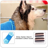 حوله سگ در یک کیسه بسته بندی قابل استفاده مجدد بسته بندی شده است، این یک هدیه عالی برای صاحب حیوان خانگی است