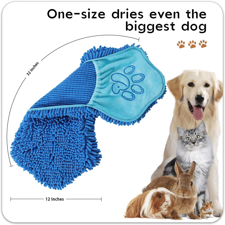 فیبر "نودل" بدن توله سگ را ماساژ می دهد و او را آماده می کند تا برای پاک کردن پنجه های گل آلود شما دم در منتظر بماند.