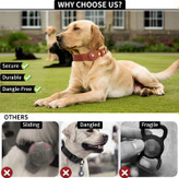 لطفاً در مورد سگها و گربههای خانگی کوچک که قلاده آنها خیلی بزرگ یا حجیم است، دقت کنید! مطمئن شوید که گردن سگ خود را به دقت اندازه بگیرید، باید به اندازه کافی راحت باشد که 2 انگشت بین گردن سگ و قلاده قرار گیرد.