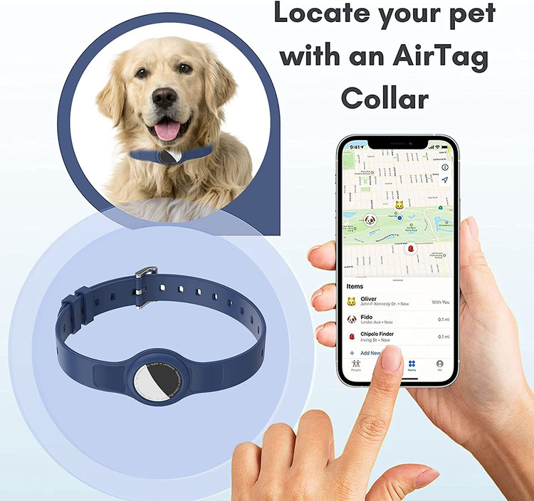 طول قلاده سگ با برچسب هوا 17.6 اینچ است، اما با سوراخهای متعدد روی بند، میتوانید آن را از 8.2 تا 15.5 اینچ متناسب با حیوانات خانگی خود تنظیم کنید