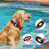 قلاده AirTag یکپارچه 1:1 متناسب با Apple AirTag. می تواند AirTag را از افتادن، آویزان شدن یا گاز گرفتن سگ جلوگیری کند