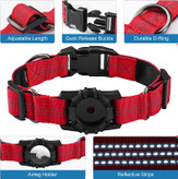 قلاده سگ AirTag ما از نایلون 1000D ساخته شده است که در برابر سایش مقاوم و قابل تنفس است.