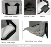 این صندلی مسافرتی سگ می تواند محکم در دسته خودروی شما بچسبد و از تکان خوردن یا لغزش به جلو و عقب جلوگیری کند، اگر تکیه گاه شما بتواند نیازهای نصب ما را برآورده کند.