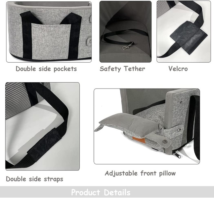 این صندلی مسافرتی سگ می تواند محکم در دسته خودروی شما بچسبد و از تکان خوردن یا لغزش به جلو و عقب جلوگیری کند، اگر تکیه گاه شما بتواند نیازهای نصب ما را برآورده کند.