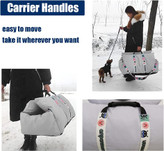 هر دو برای اطمینان از راحتی صندلی حیوان خانگی، مواد عالی همچنین مقاوم در برابر گاز گرفتن، بادوام و تمیز کردن آسان است.