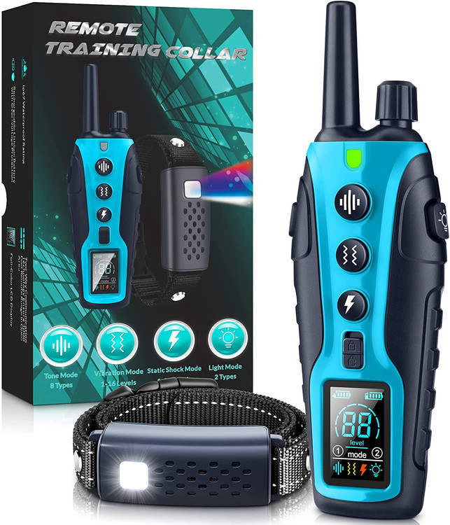 چراغ اضافی دارای دو حالت روشن و فلاش ثابت است که برای شما راحت است که سگ خود را در شب پیدا کنید و می تواند تشخیص سگ را در شب افزایش دهد تا سگ شما ایمن بماند