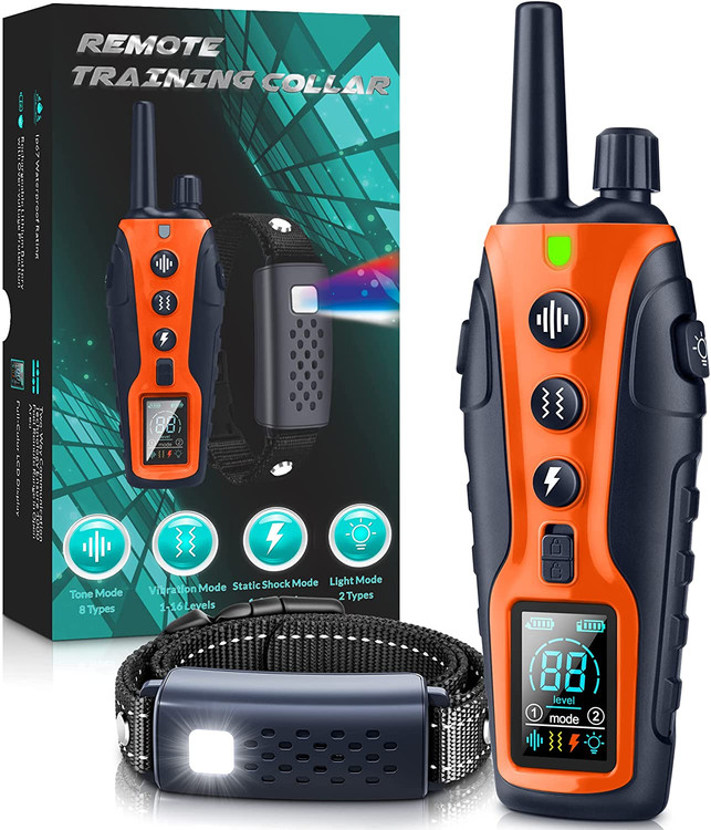 قلاده آموزش ، شوک سگ با 5 عملکرد اصلی ( بیپ، لرزش، شوک، نور و قفل صفحه کلید )برند: Nikketta کد : GA 33