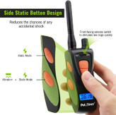 قلادههای پارس سگ دارای فناوری RF434Mhz هستند تا بتوانند از راه دور تا 330 برد. به راحتی سگ خود را در خانه، پارک یا حیاط خلوت خود آموزش دهید. یقه E-Training امکان کنترل دو گیرنده قلاده را به طور همزمان فراهم می کند