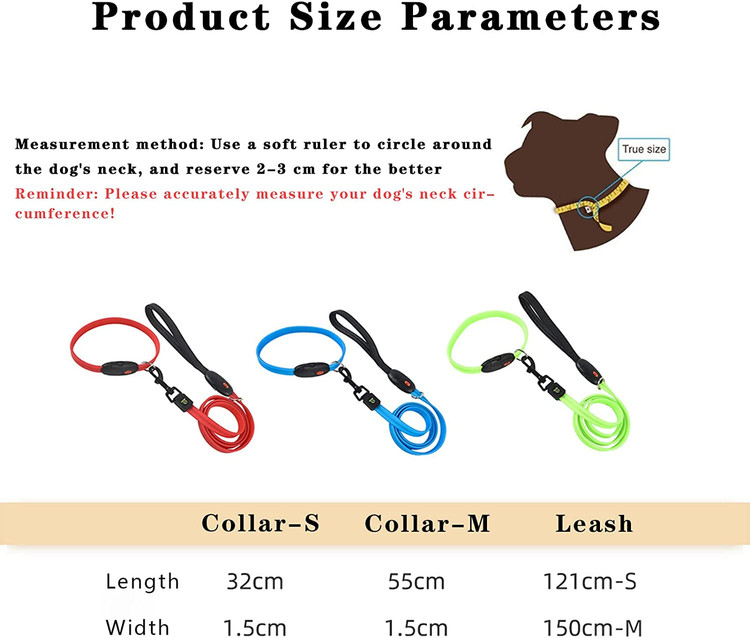 قلاده led BRIGHT، داخل ledهای 6-13 عددی که به خوبی با لوله سیلیکونی محافظ برای استفاده محکم تر و بادوام ساخته شده است