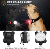 گیره LED سفید و قرمز روی چراغ های سگ: شامل 2 قطعه چراغ LED قلاده سگ به ترتیب نور قرمز و نور سفید می درخشد که برای سگ ها و افراد برای استفاده در شب برای پیاده روی یا دویدن مناسب است.