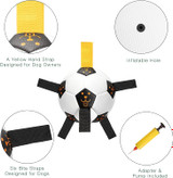 اسباب بازی توپ سگ با قطر 6.7 اینچ، بزرگتر از سایر توپ های 6 اینچی است