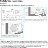 دریچه شفاف به حیوان خانگی اجازه می دهد از درب ببیند