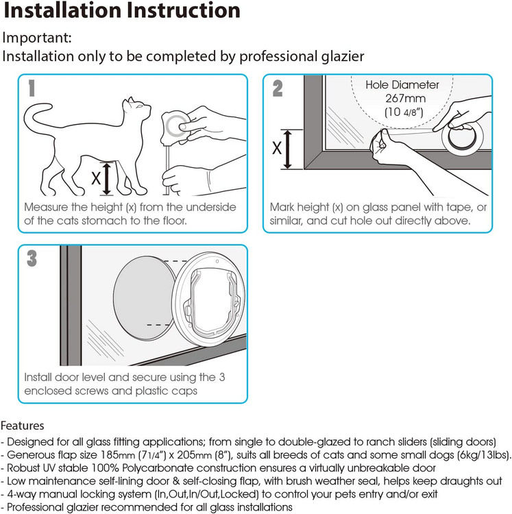 دریچه شفاف به حیوان خانگی اجازه می دهد از درب ببیند