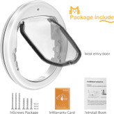 این نوع درب گربه از یک ماده سبک وزن و محکم-پلاستیک پی وی سی ساخته شده است. دارای یک درب شفاف است که از خروج تهویه مطبوع در تابستان جلوگیری می کند و در عین حال از ورود باد سرد در زمستان جلوگیری می کند.