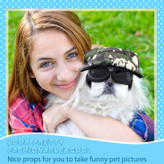 کلاه های بیسبال حیوان خانگی از پارچه بوم با کیفیت و پارچه آکسفورد ساخته شده اند، بادوام و قابل تنفس. gl از لنز PC و قاب عینک AC ساخته شده است که تغییر شکل gl را آسان نمی کند.