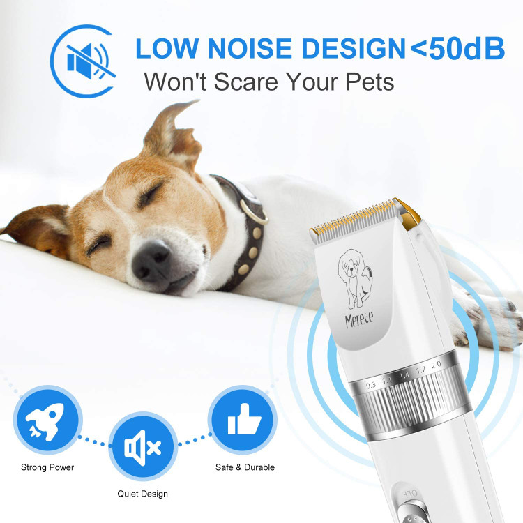 اگر حیوانات خانگی شما موهای بلند و ضخیم دارند، ابتدا باید از شانه و قیچی کوتاهتر استفاده کنید، در غیر این صورت، گیرههای آرایشگر سگ ممکن است گیر کنند.