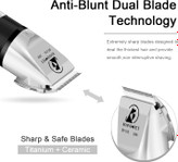 فناوری فوقالعاده بیصدا توسط دستگاه قیچی سگ Bonve Pet استفاده شده است که باعث میشود دستگاه موبر سگ در 50 دسیبل بسیار قابل تحمل ارتعاش داشته باشد. بنابراین حیوان خانگی شما احساس راحتی می کند و دیگر از کوتاه کردن موهای خود نمی ترسد.