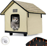 تخت خانه حیوان خانگی ما علاوه بر داشتن دیوارهای عایق ضد آب، دارای سقف و پایه کاملاً 100٪ ضد آب است و این اطمینان را می دهد که بچه گربه شما محافظت می شود و در طول شب گرم و ایمن می ماند.